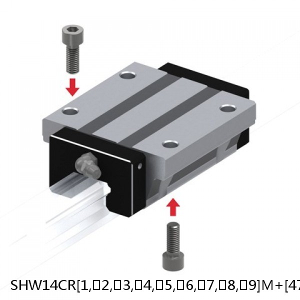 SHW14CR[1,​2,​3,​4,​5,​6,​7,​8,​9]M+[47-1430/1]L[H,​P,​SP,​UP]M THK Linear Guide Caged Ball Wide Rail SHW Accuracy and Preload Selectable