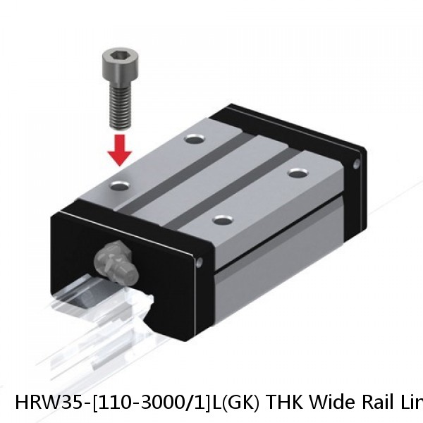 HRW35-[110-3000/1]L(GK) THK Wide Rail Linear Guide (Rail Only) Interchangeable HRW Series