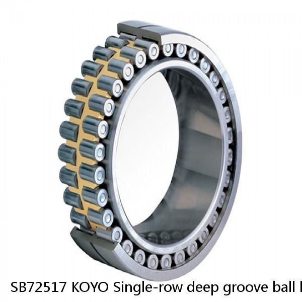 SB72517 KOYO Single-row deep groove ball bearings #1 small image