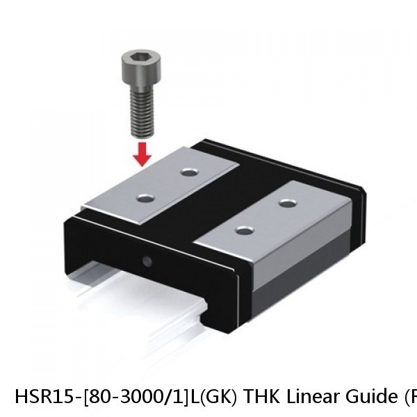 HSR15-[80-3000/1]L(GK) THK Linear Guide (Rail Only) Standard Grade Interchangeable HSR Series #1 small image
