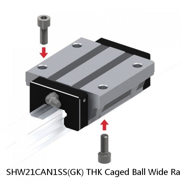 SHW21CAN1SS(GK) THK Caged Ball Wide Rail Linear Guide (Block Only) Interchangeable SHW Series