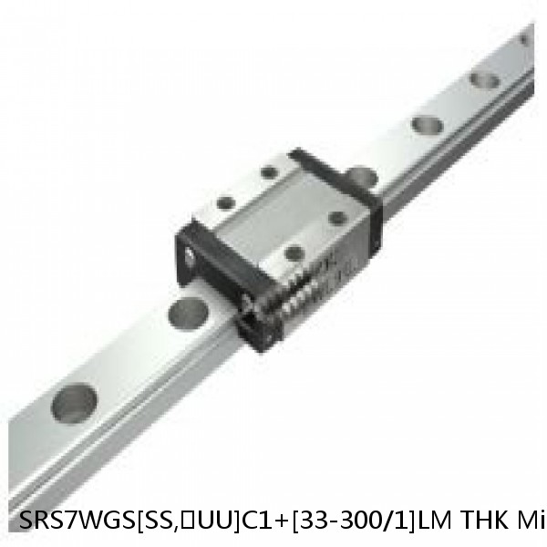 SRS7WGS[SS,​UU]C1+[33-300/1]LM THK Miniature Linear Guide Full Ball SRS-G Accuracy and Preload Selectable