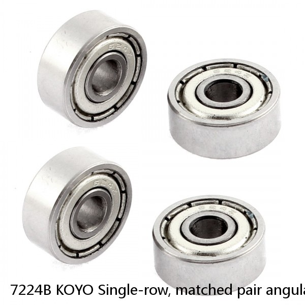 7224B KOYO Single-row, matched pair angular contact ball bearings #1 image