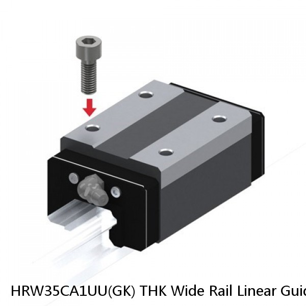 HRW35CA1UU(GK) THK Wide Rail Linear Guide (Block Only) Interchangeable HRW Series #1 image